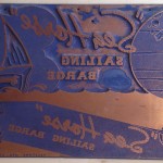 Printing Plate for Sea Horse Sailing Barge Box