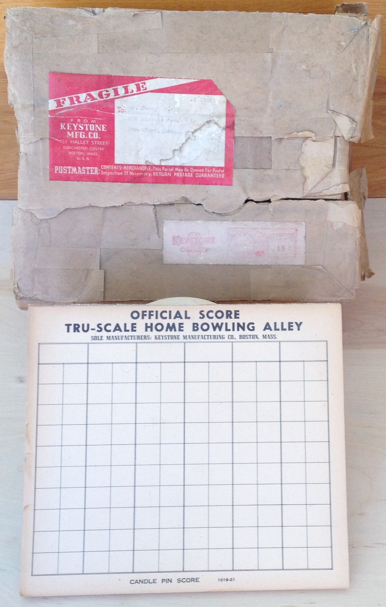 A Case of Keystone TruScale Home Bowling Alley Score Sheets