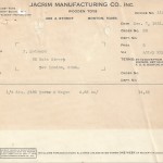 Invoice Jacrim December 7th 1931