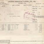 Invoice Jacrim November 19th 1931