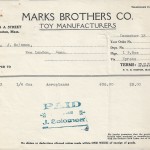 Invoice, Marks Brothers Co. Dec. 13th 1928