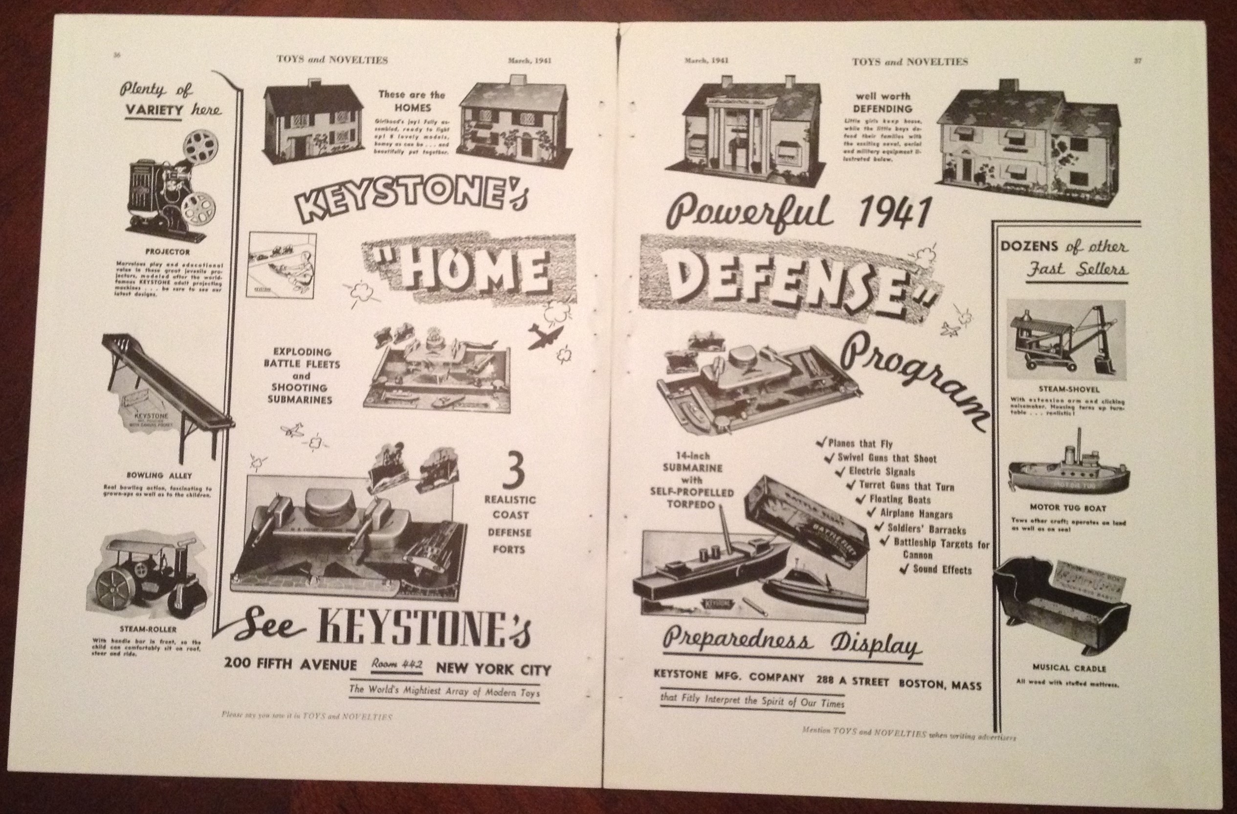 Toys and Novelties, March 1941 Collecting Keystone