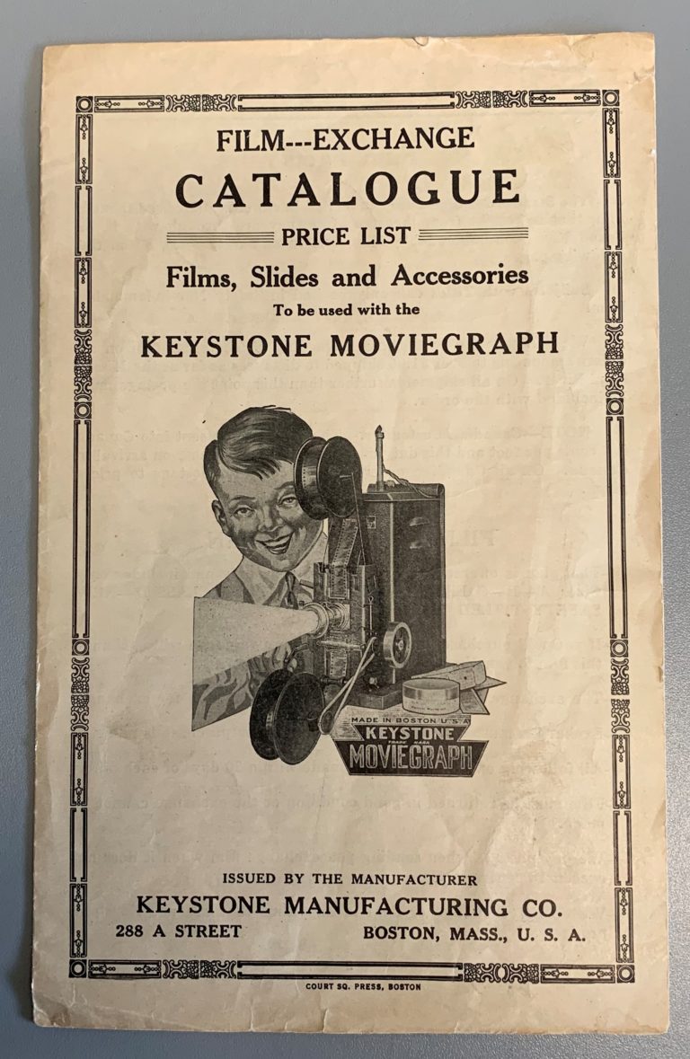 Keystone Moviegraph Catalog Collecting Keystone