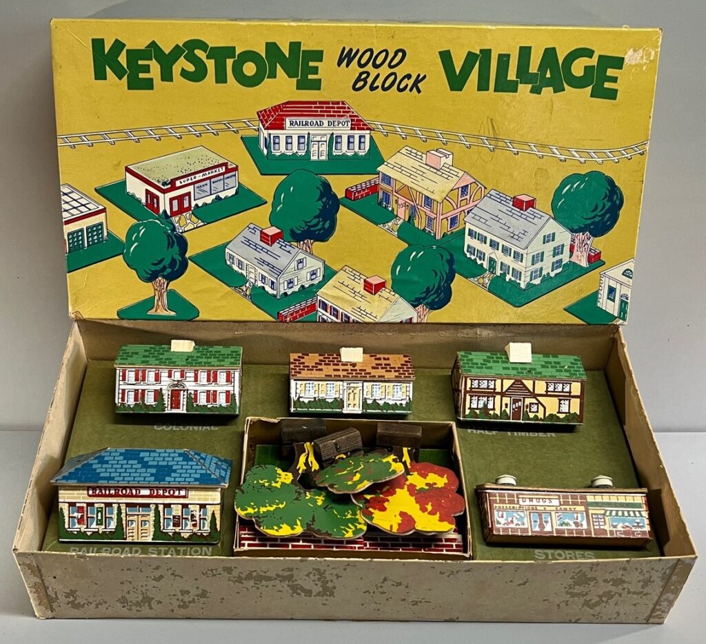 Keystone Wood Block Village #706