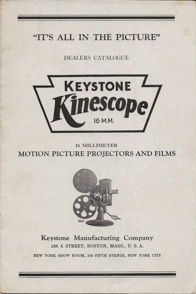 Keystone Kinescope Catalog 1930