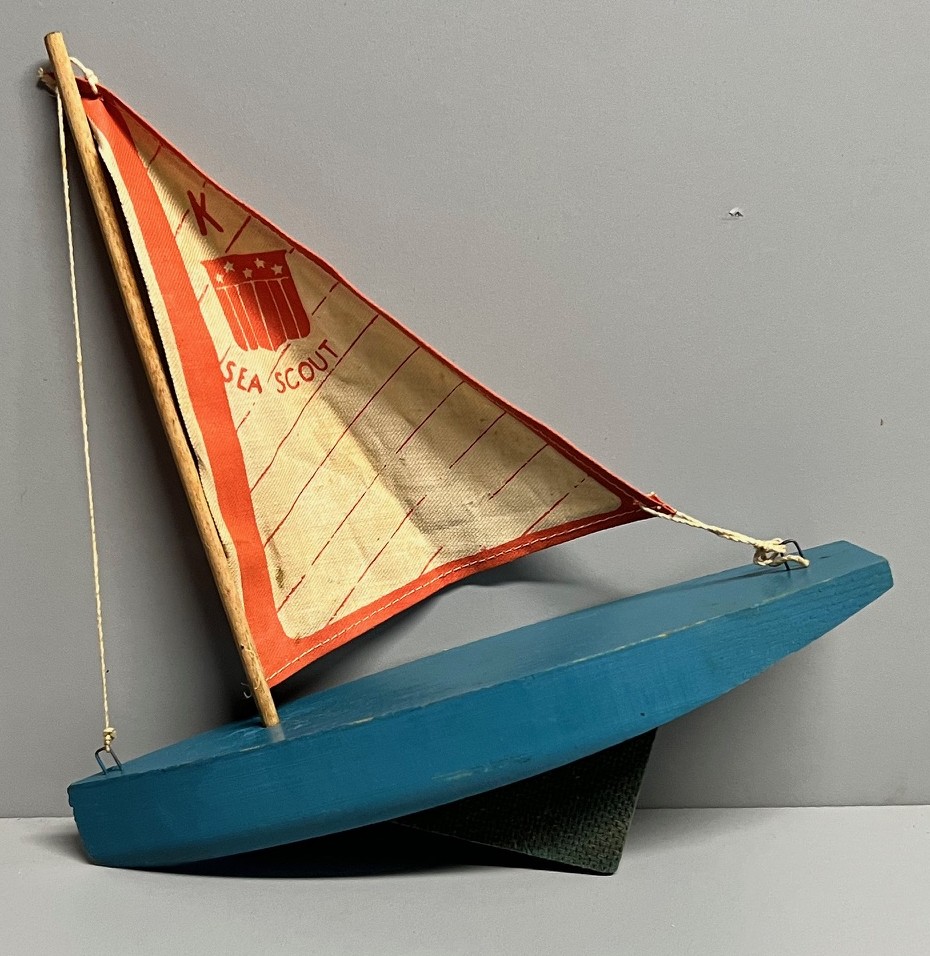 Small Blue Sailboat